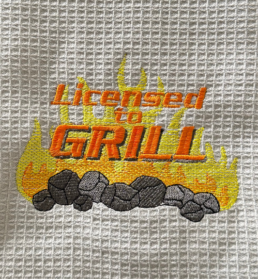 Licensed to Grill Embroidery Image