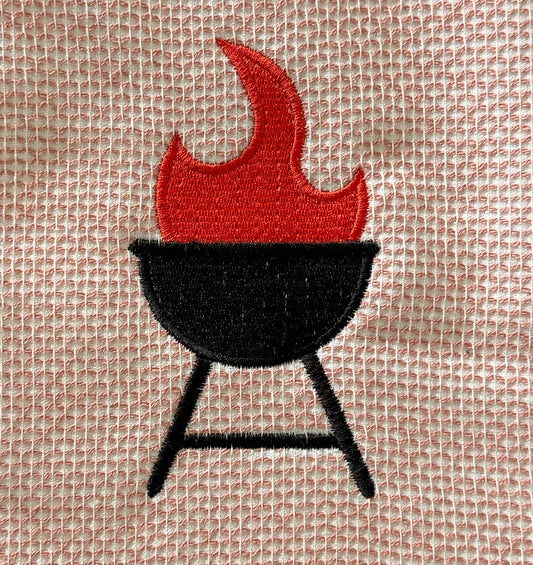 Grill Embroidery Design